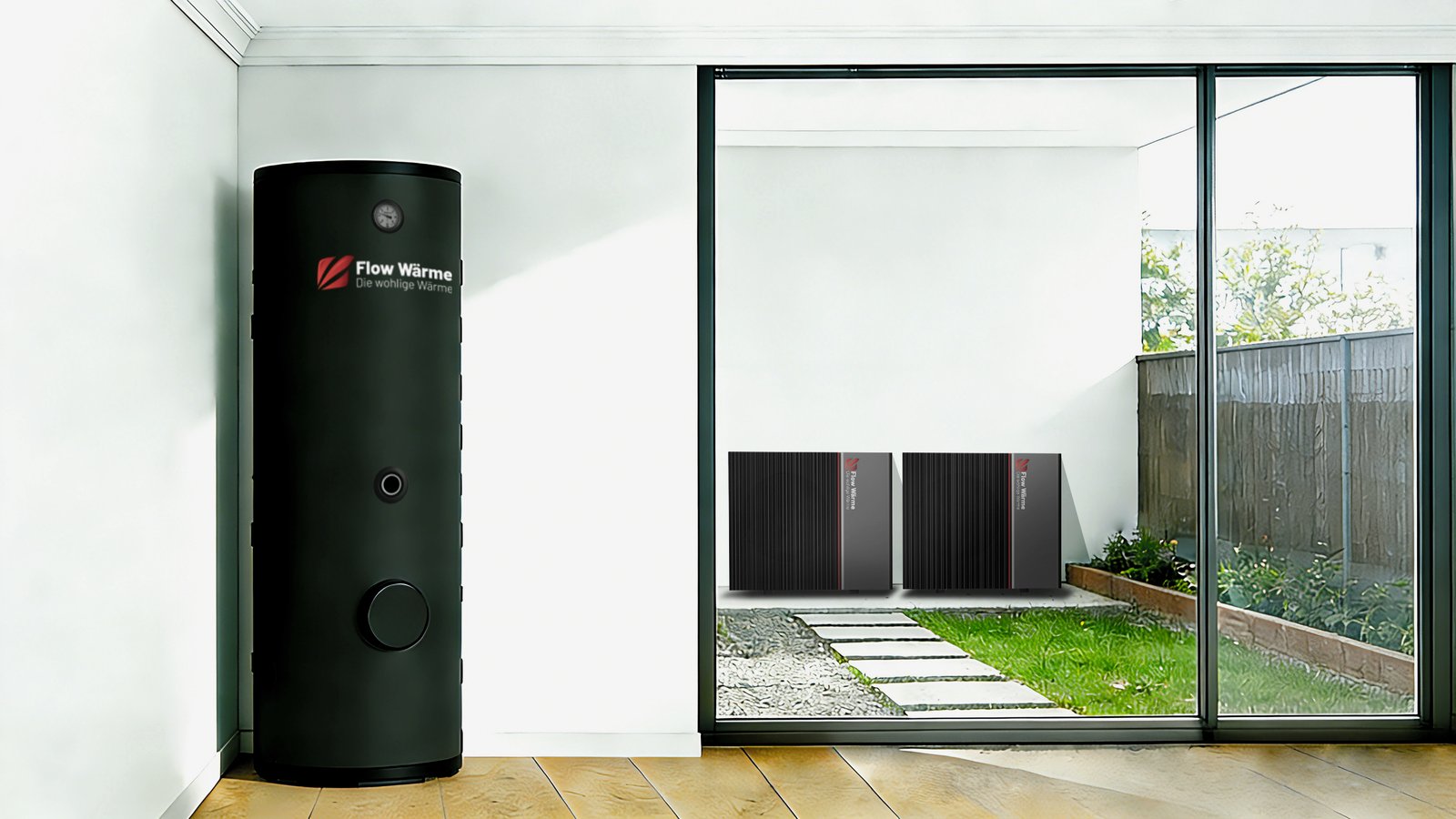 Flow Wärme Warmwasserspeicher in der Installation